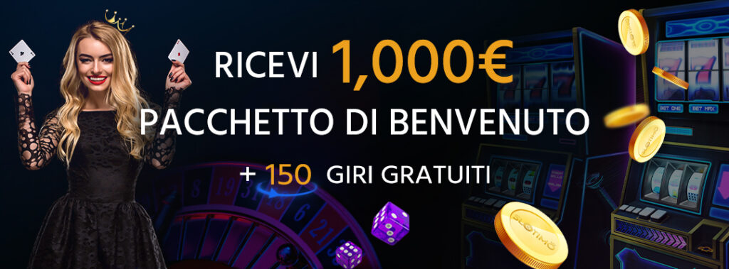 Bonus casinò online Slotimo in Italia: il vostro percorso verso vincite extra